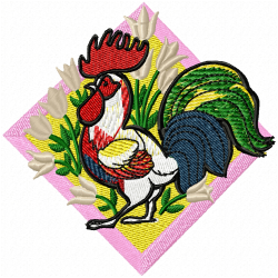 Chickens And Roosters Embroidery Design 6 Chickens And Roosters Embroidery Design 6
